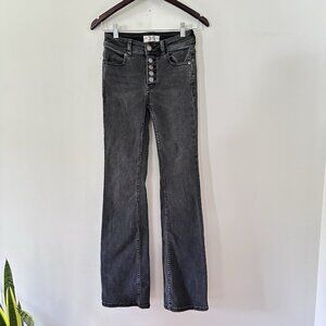Free People We The Free Faded Black Bootcut Denim Jeans Size 25